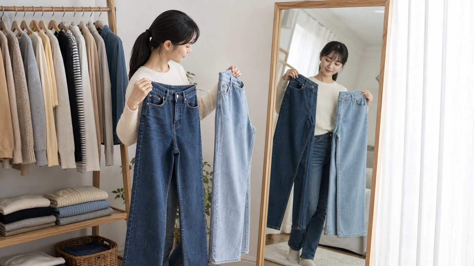 상의 가슴단면을 재는 모습