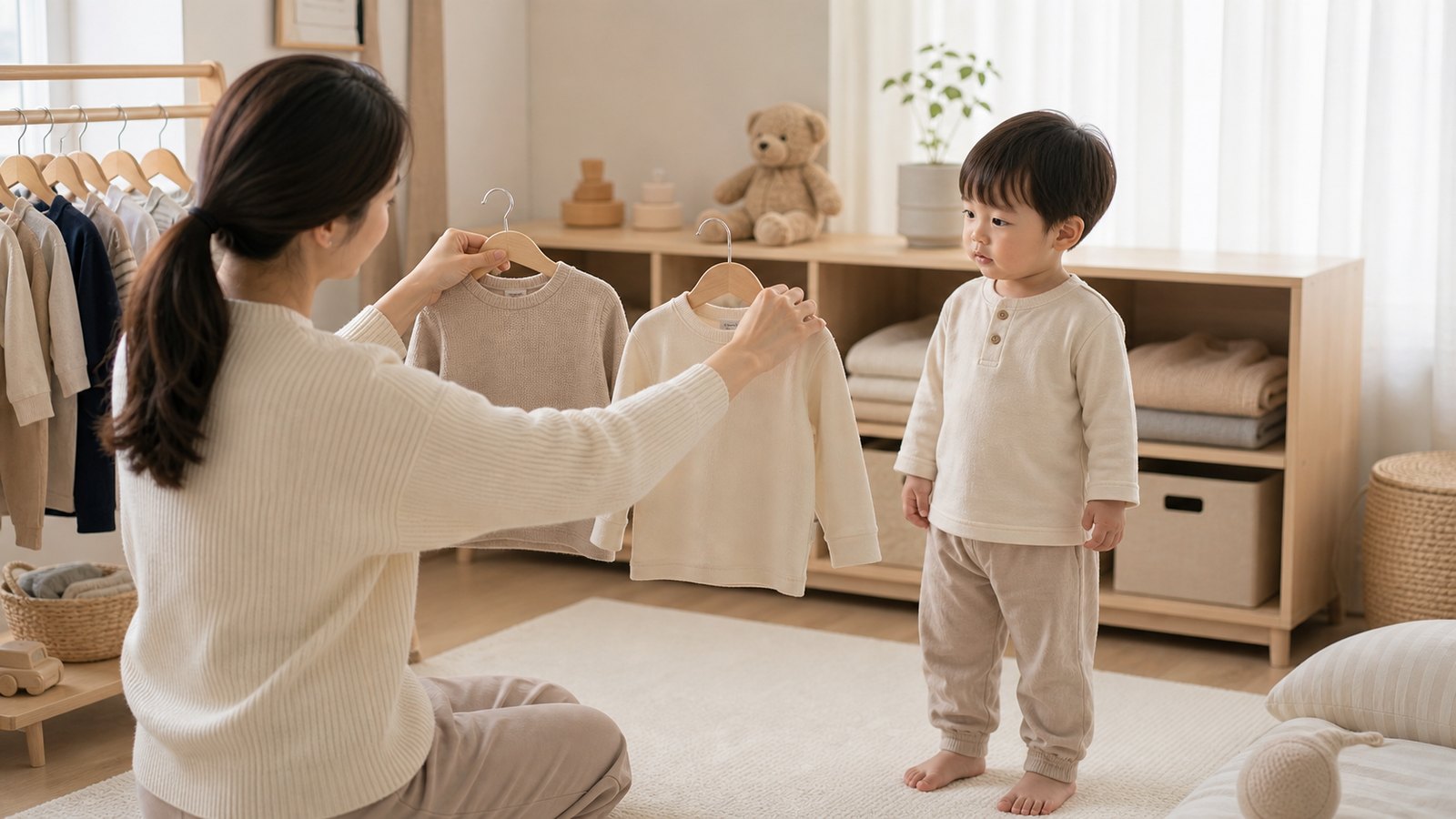 L사이즈는 상대적 등급, 호수는 신체 실측 기준의 절대값입니다