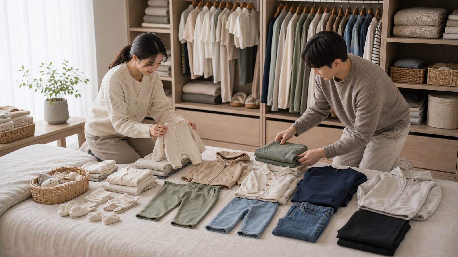 여성 XS 사이즈 의류 진열대