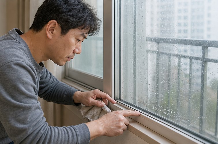 베란다 결로 점검