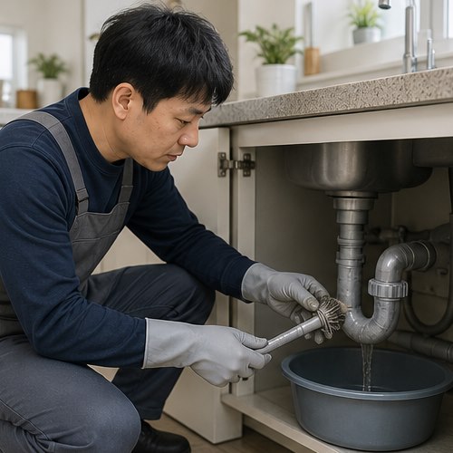싱크대 배수구 트랩 청소