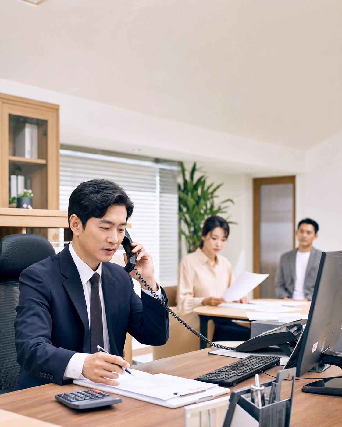 세무사 사무실에서 상담이 진행되는 모습