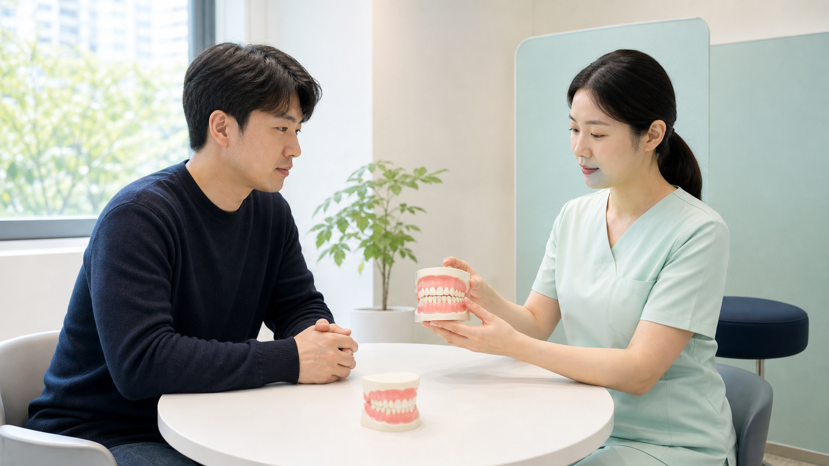 울산 교정 발치 상담 상담 준비 장면