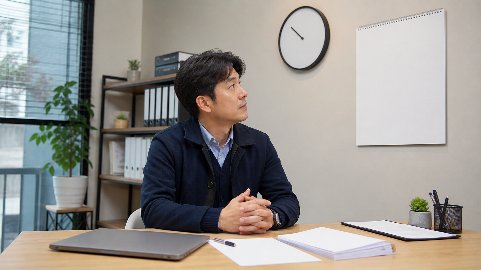 개인사업자 대출 한도 신청 전 비용과 서류를 비교하는 모습
