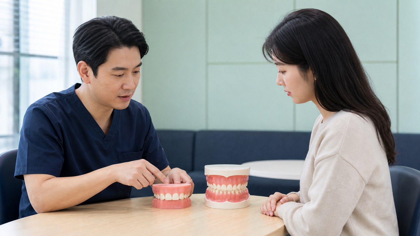 울산 부분교정 상담 상담 준비 장면