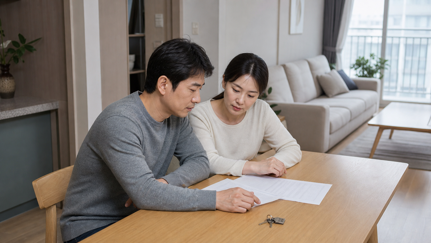 주택 명도소송 비용 관련 서류와 절차를 확인하는 장면