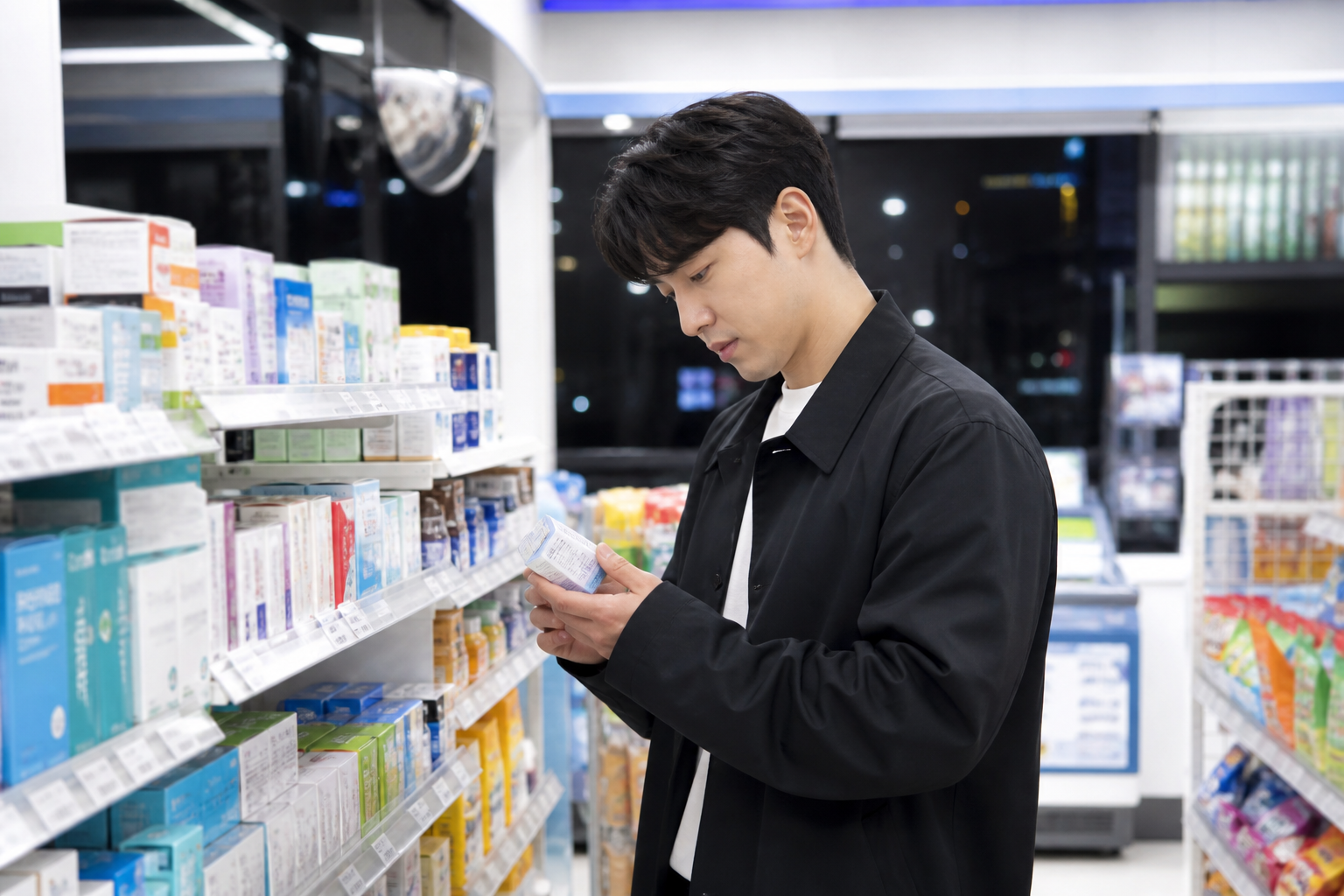 편의점 안전상비의약품 진열대