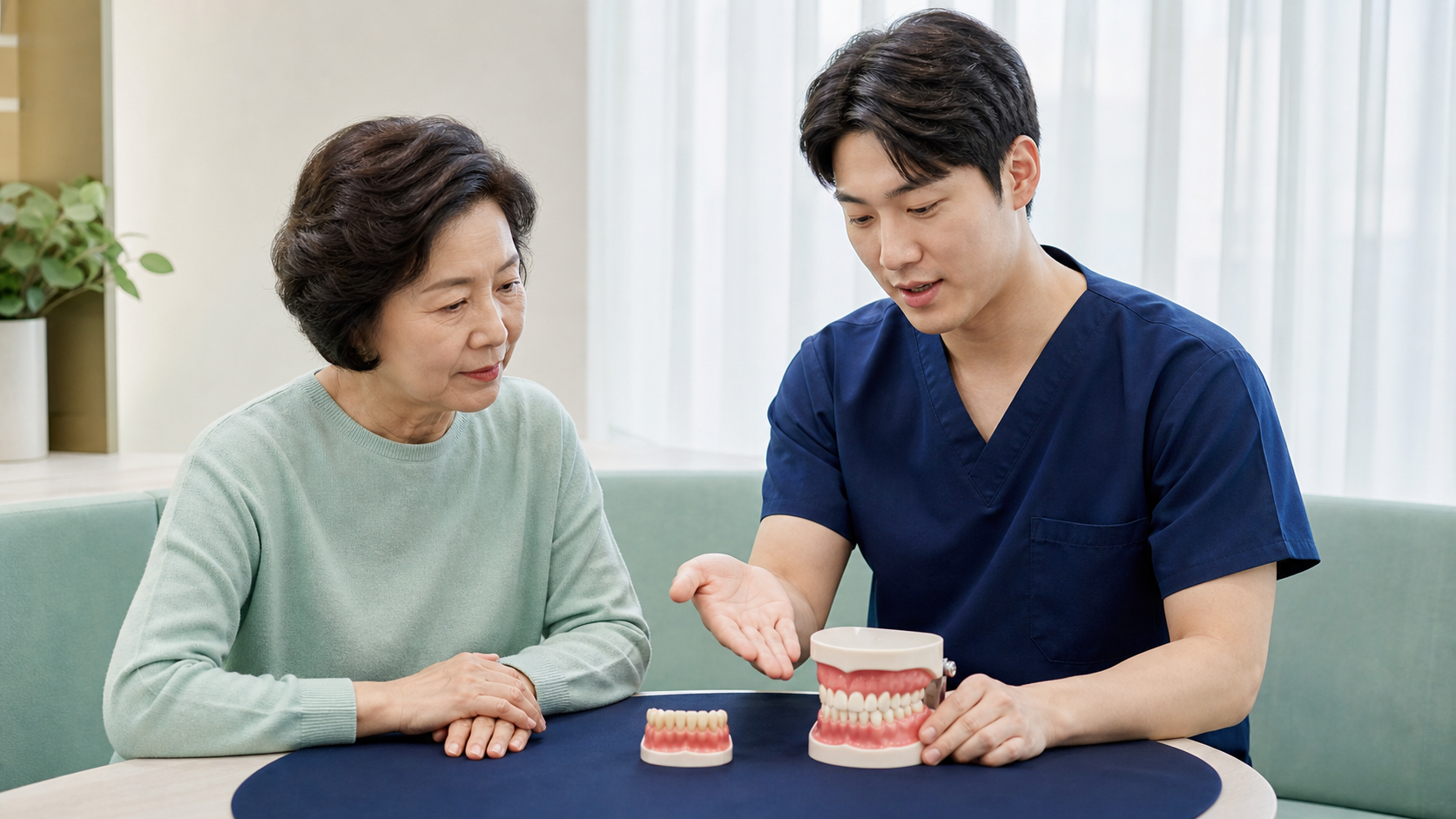 울산 성인 치아교정 비교 항목 확인 장면