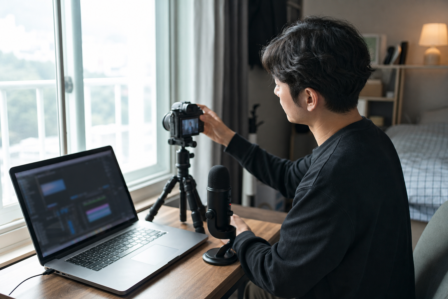 1인 콘텐츠 창업 실행 단계의 실사 사진
