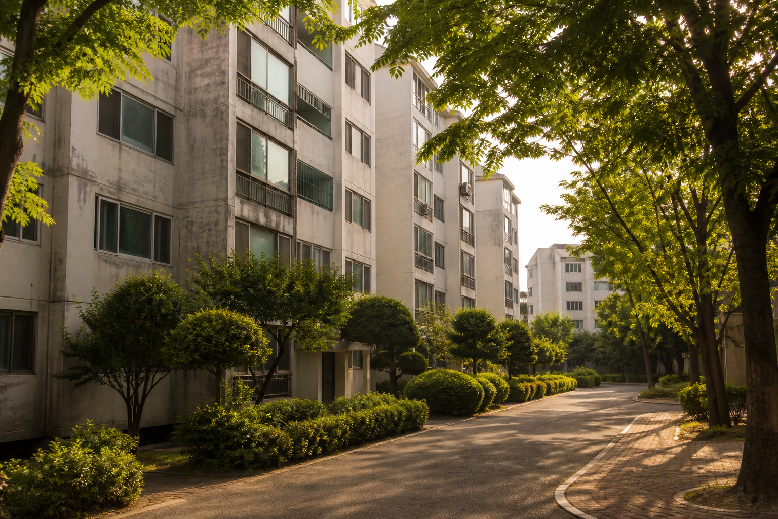 아파트 단지 전경 사진