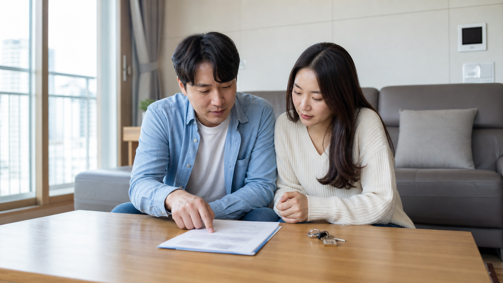 명도소송 변호사 비용 비용 항목을 현장에서 점검하는 장면