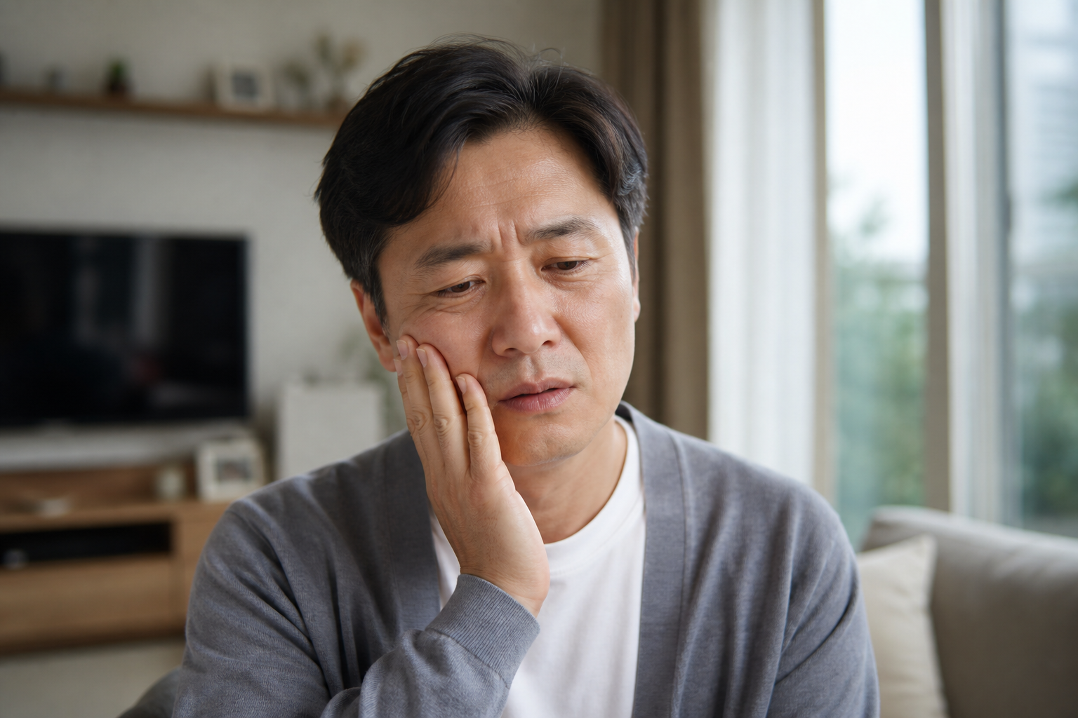 임플란트 후 불편감 확인