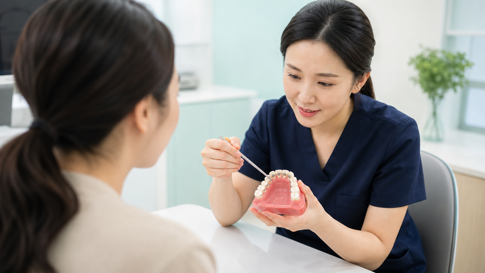 울산 설측교정 상담 상담 준비 장면