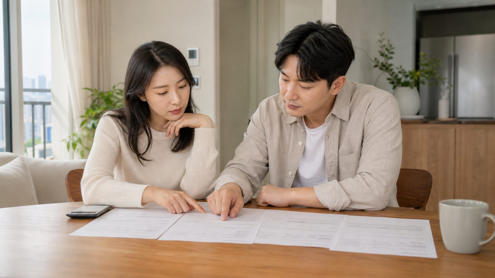 청소 범위를 확인하는 입주 청소 상담 장면