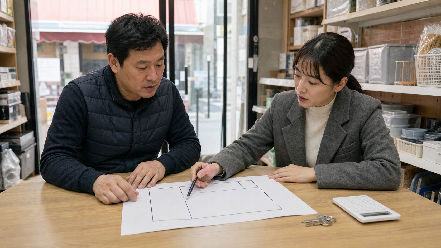 개인사업자 보증서 대출 조건 신청 전 비용과 서류를 비교하는 모습