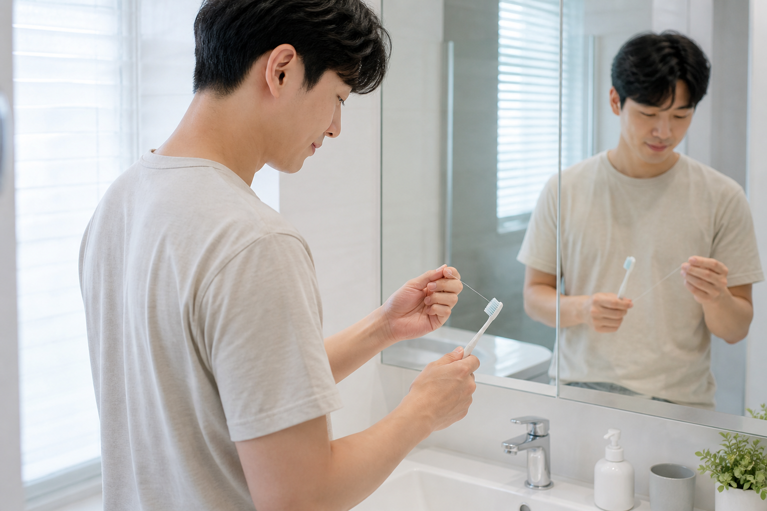 김해 스케일링 치과 정보를 확인하는 장면