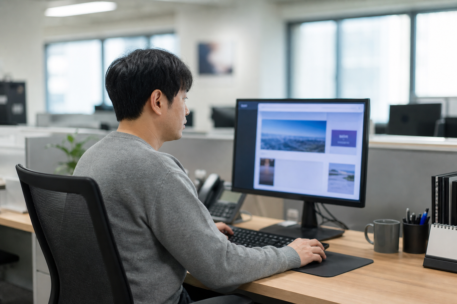 홈페이지 보안 유지관리 관련 실무 검토 장면
