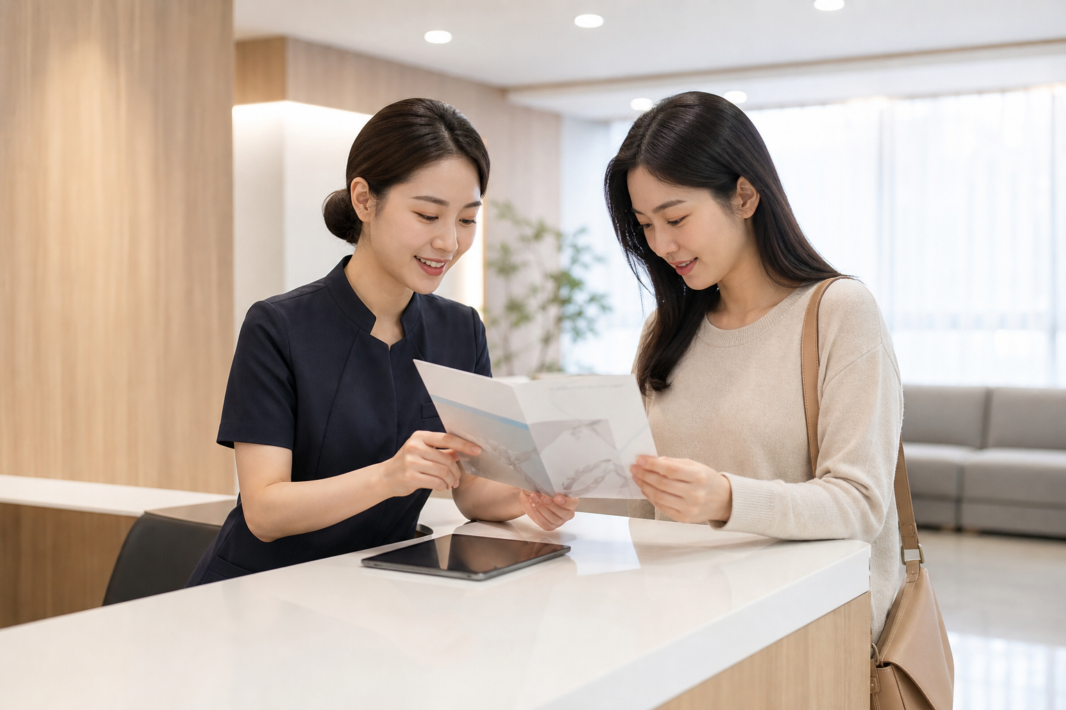 자세교정 클리닉 비용 확인에 참고하는 치료 현장 이미지