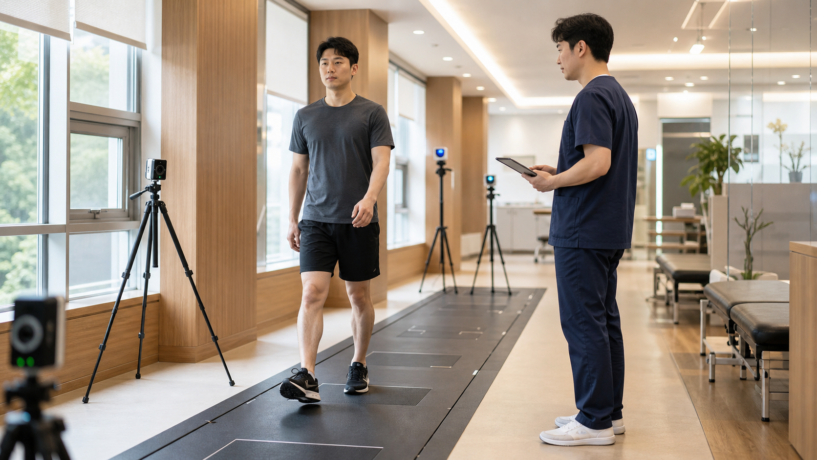 허리 통증 클리닉 비용 비용 항목을 확인하는 임상 장면