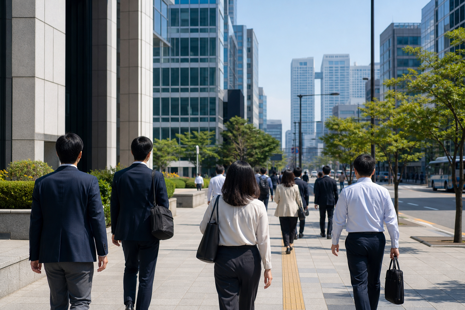 둔산동 업무지구 거리 풍경