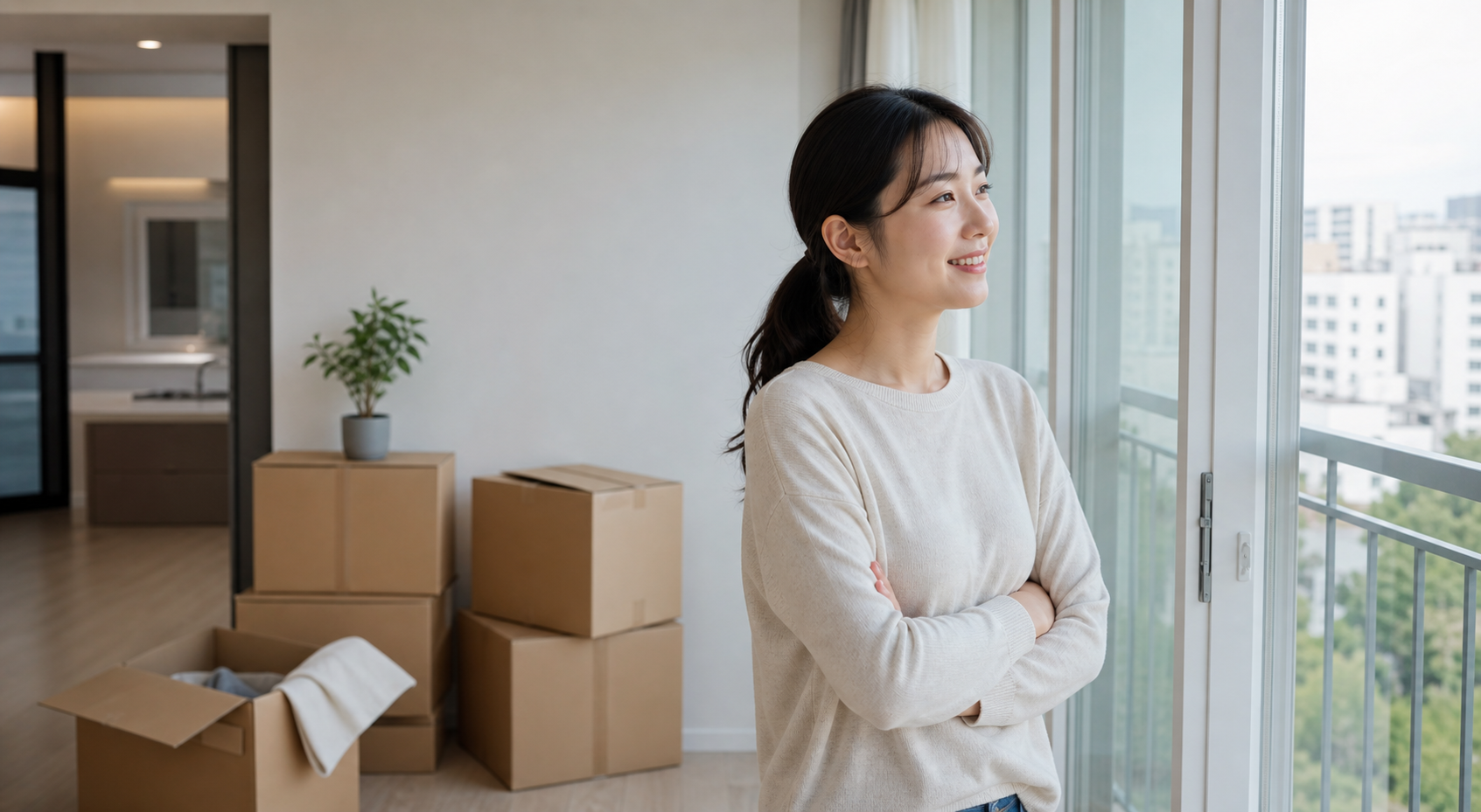 아기를 안고 있는 젊은 부부