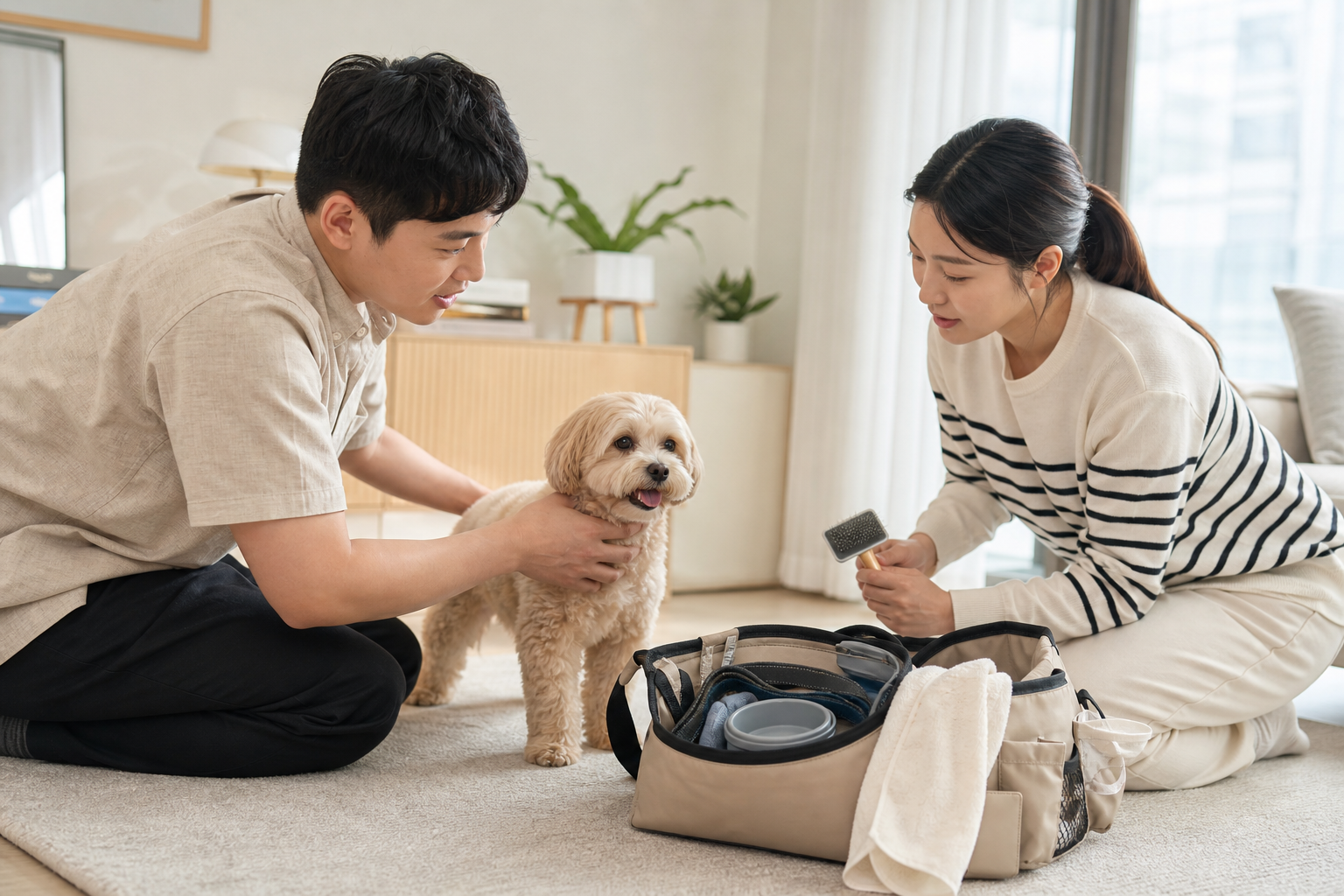 1인 창업 시장 조사 준비 과정을 보여주는 실사 사진