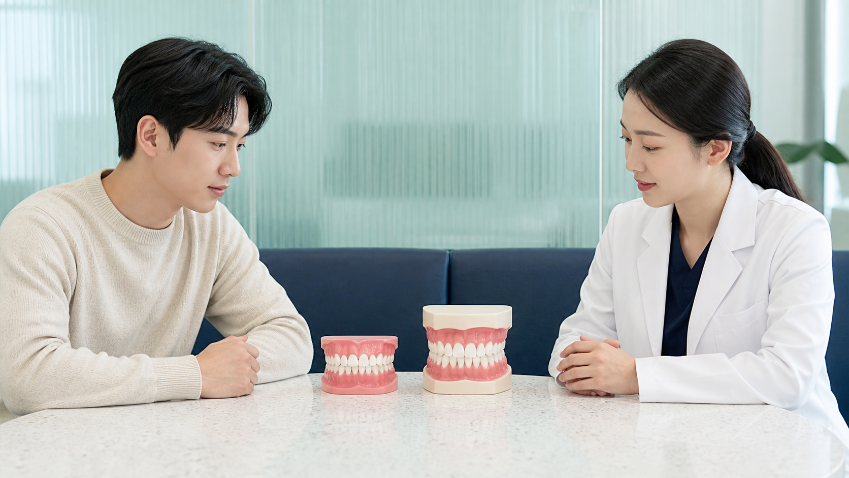 울산 설측교정 상담 비교 항목 확인 장면