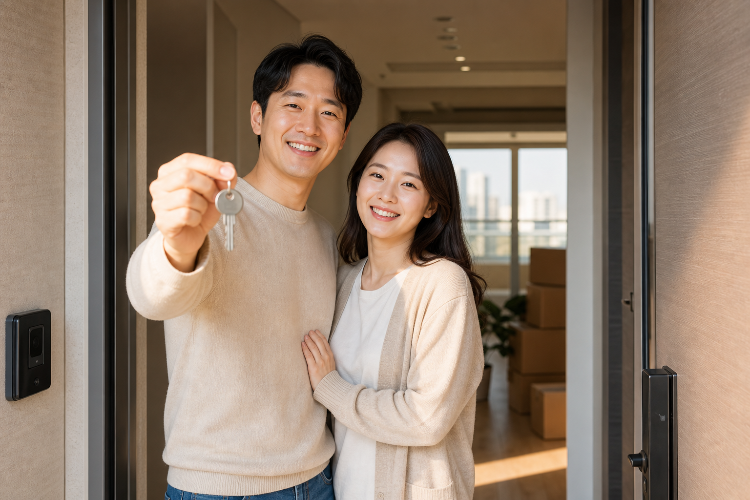 1주택 비과세 관련 부부 상담 장면