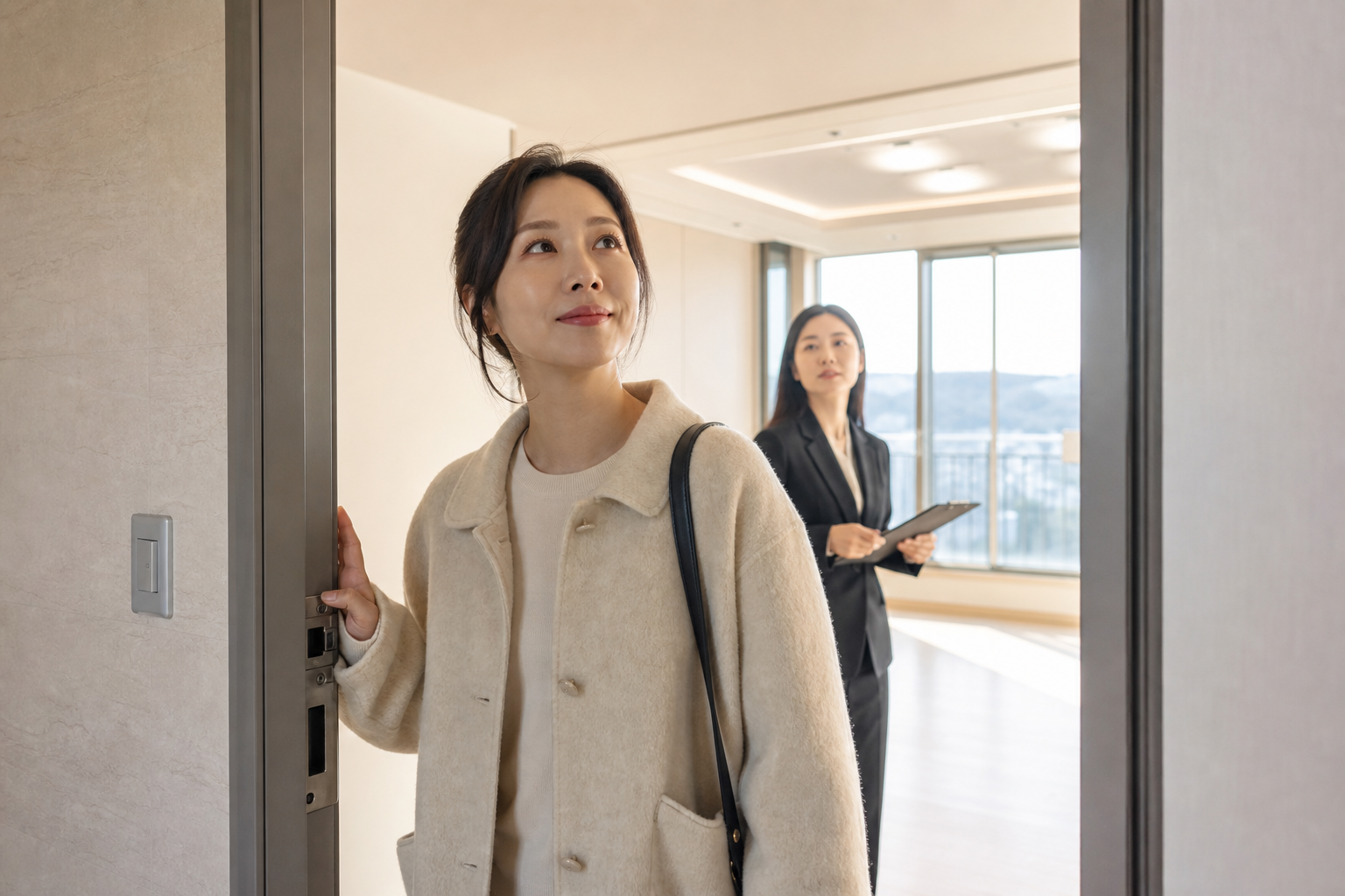 김해 전세 시세 확인 및 부동산 상담 장면