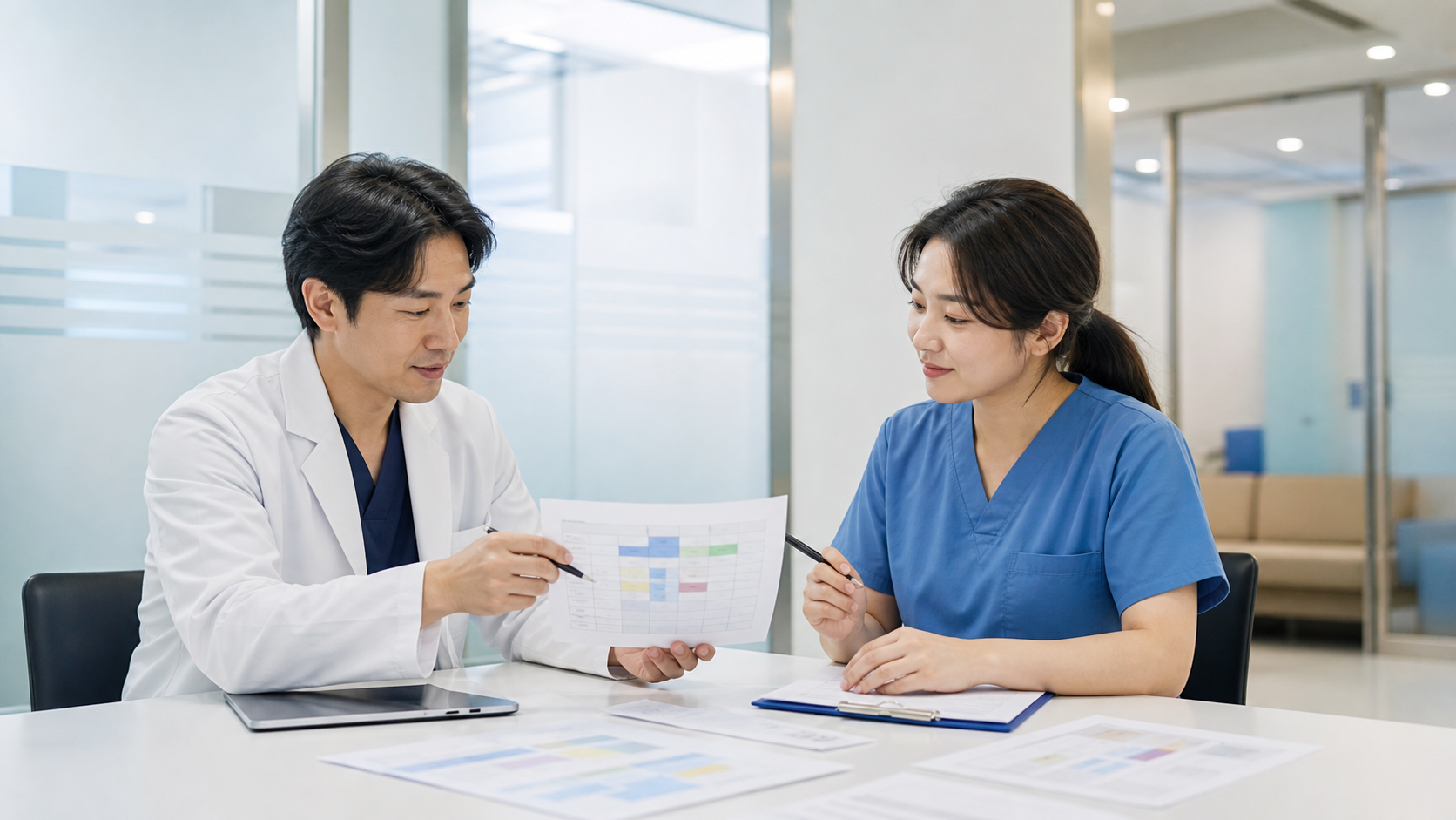 브랜드 전략 수립 회의 장면