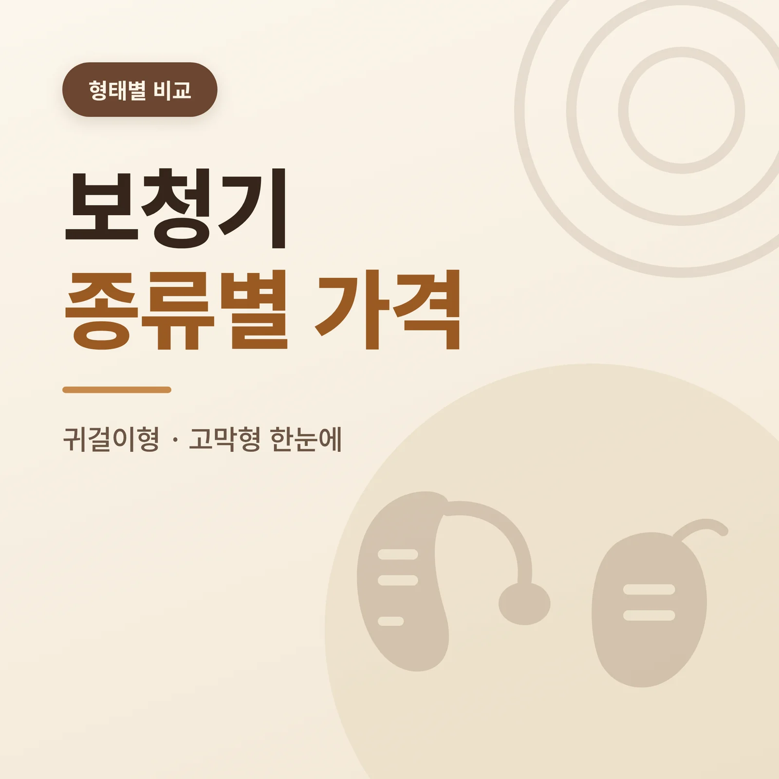 보청기 종류별 가격 비교