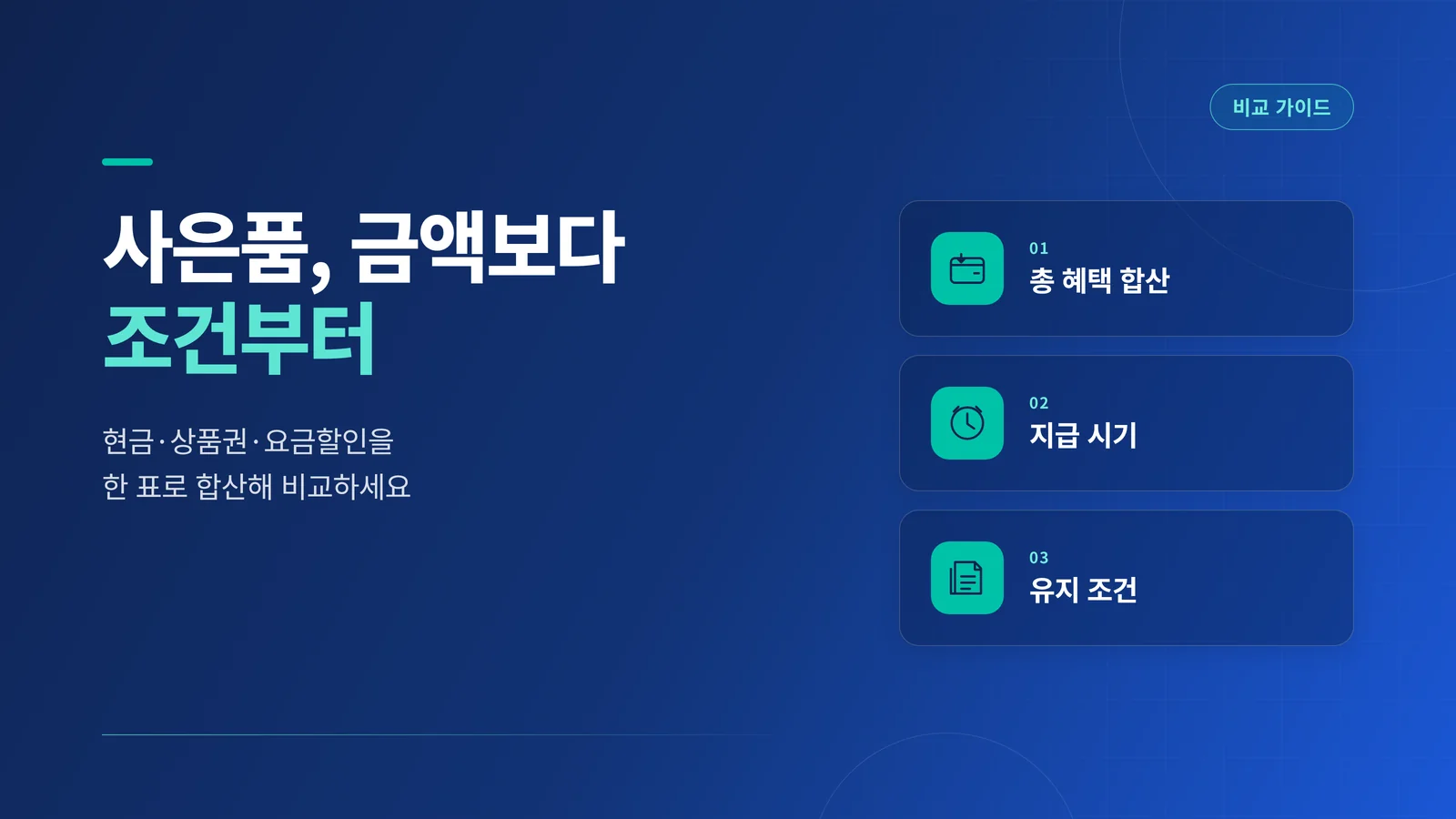 사은품, 금액보다 조건부터 안내 그래픽