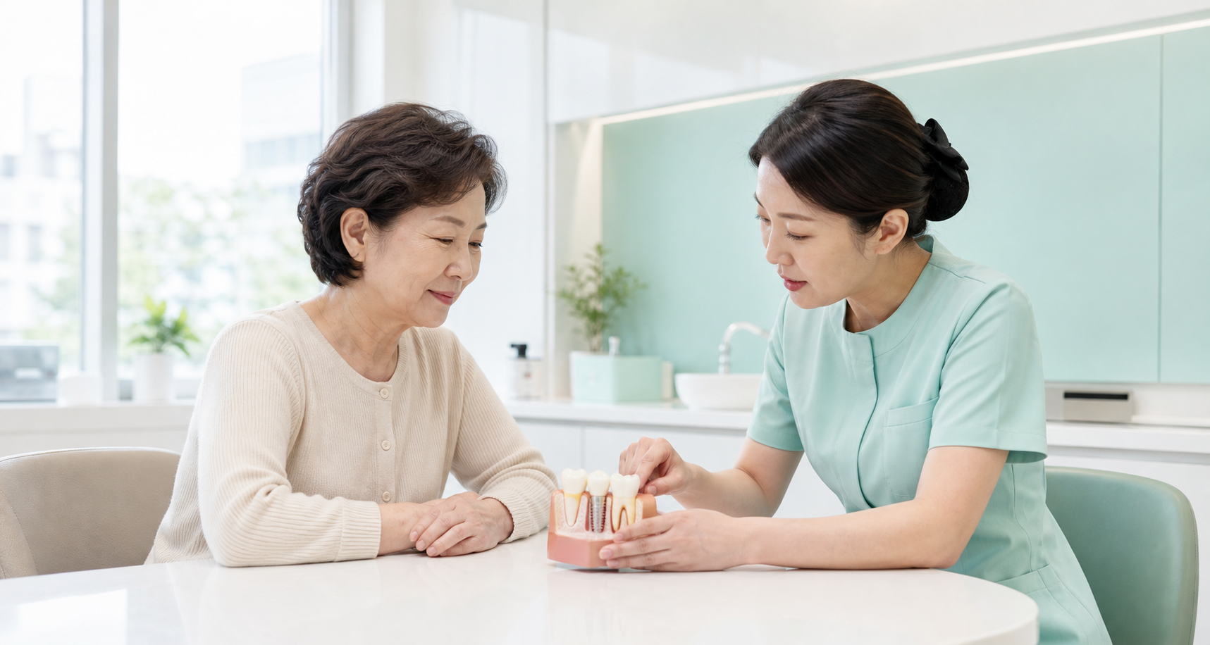 김해 임플란트 상담 장면