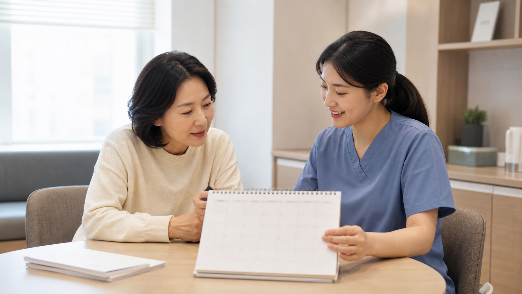 장기 추적관찰 일정 확인