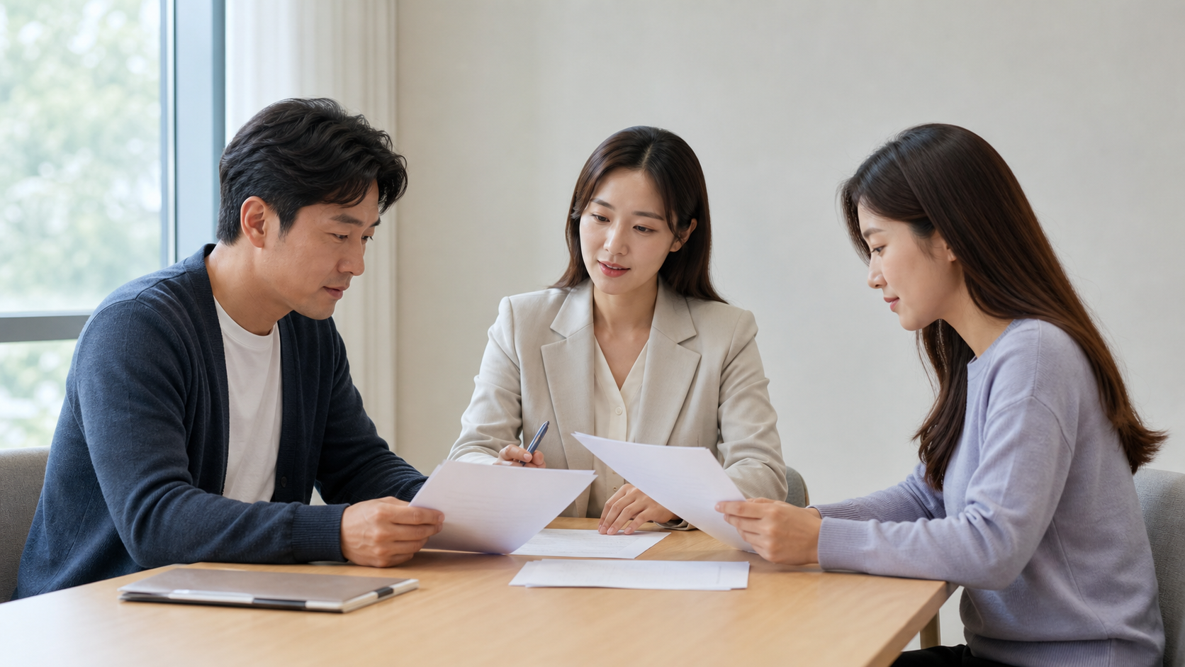 법인 임차인 명도소송 비용 관련 서류와 절차를 확인하는 장면